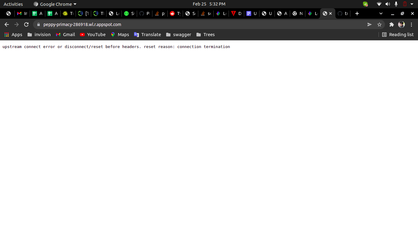 upstream-connect-error-or-disconnect-reset-before-headers-reset-reason-connection-termination